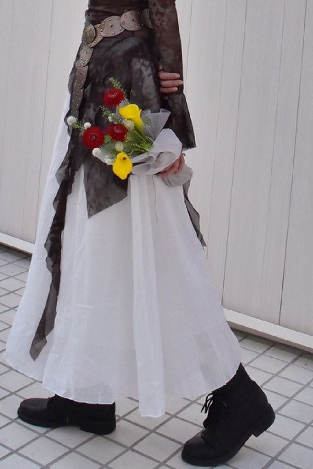 1005棉麻垂墜寬褲｜雪花白-2