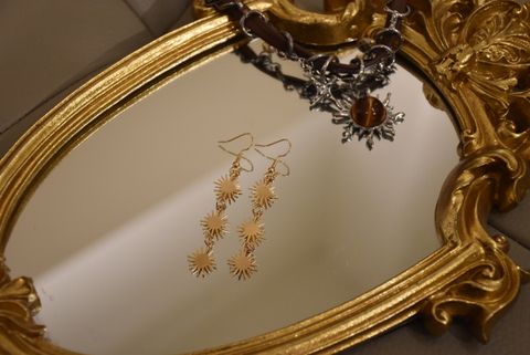 1106三顆太陽耳環