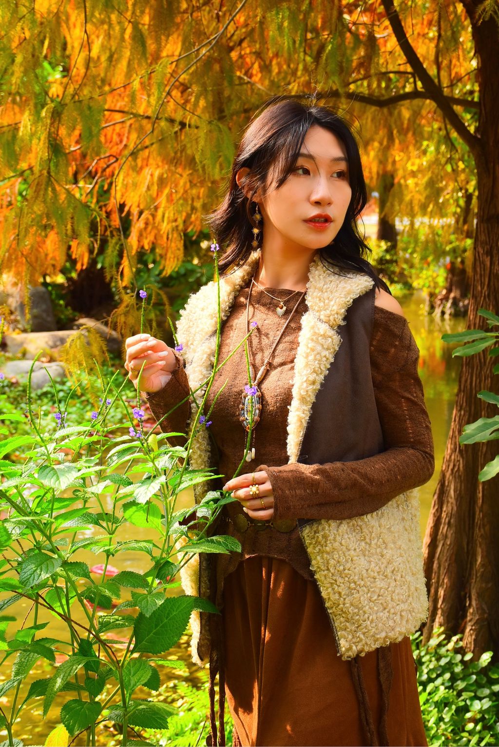 6108羊羔毛拼接背心外套-7