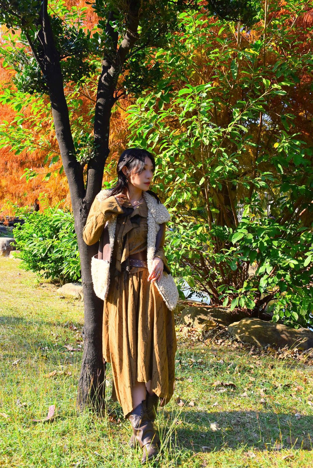 6108羊羔毛拼接背心外套-6