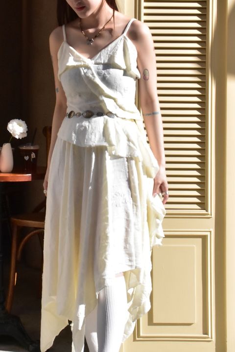 6106解構垂墜吊帶｜雪花白-3