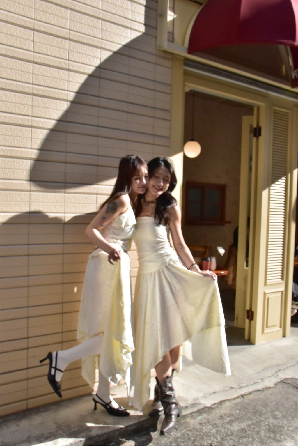 6107解構不規則半裙｜雪花白-10