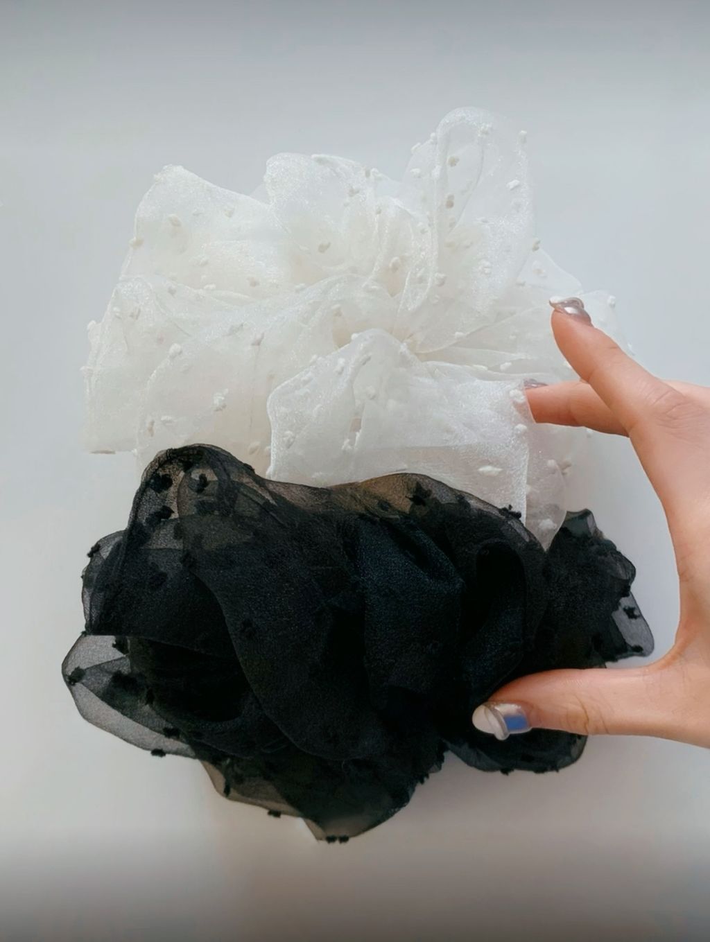 泡泡紗雲朵髮圈 -1