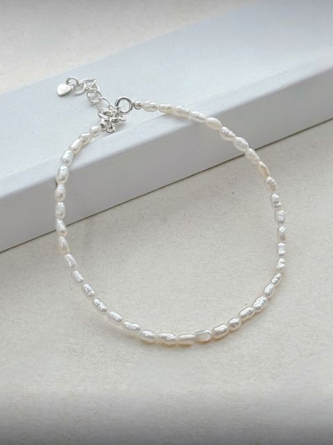 米粒珍珠愛心手鍊-2
