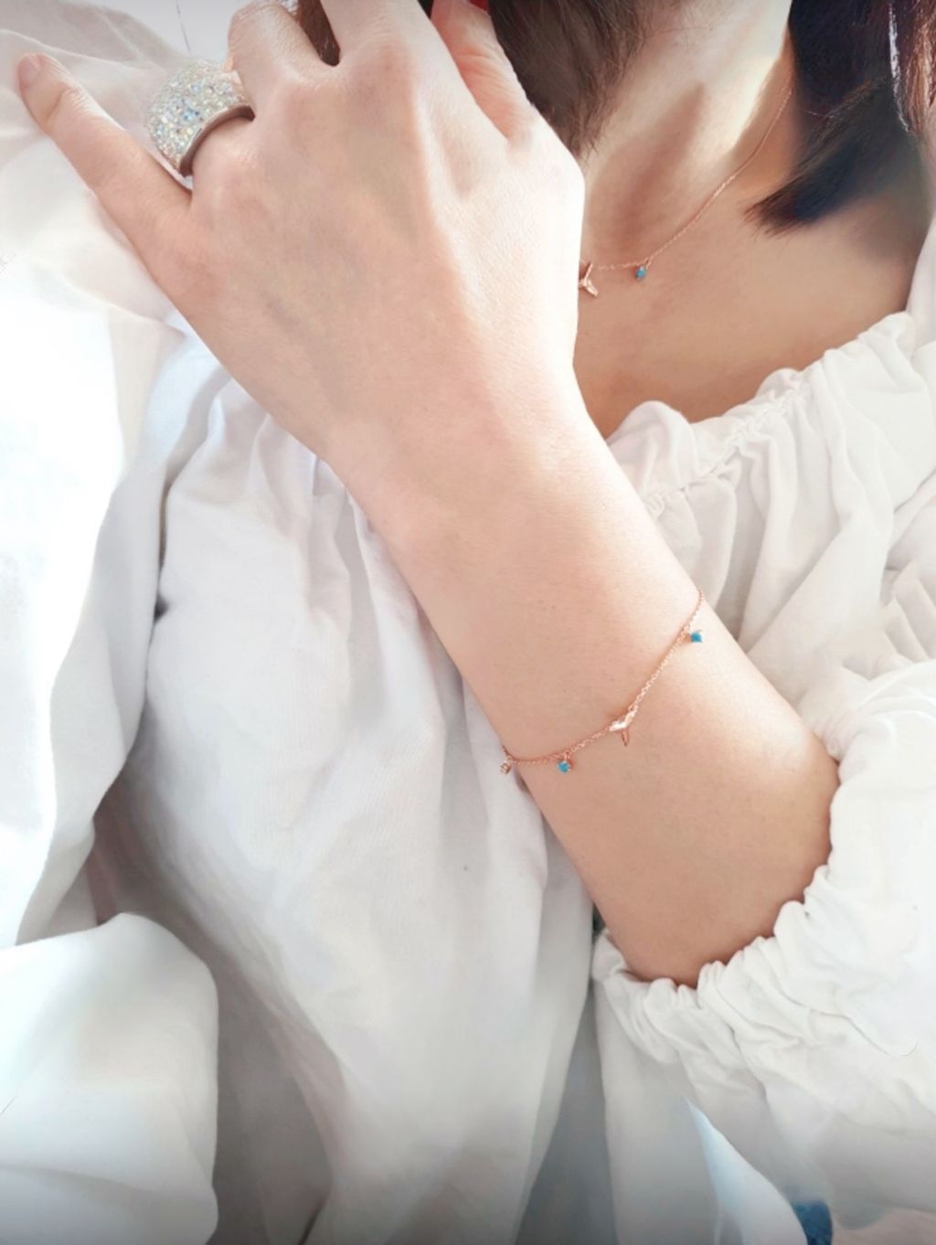 Blue Mermaid 藍色人魚 幸運能量 手鍊-2