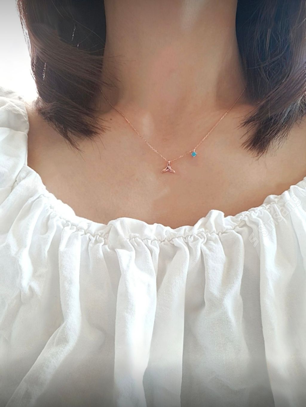 Blue Mermaid 藍色人魚 幸運能量 項鍊-2