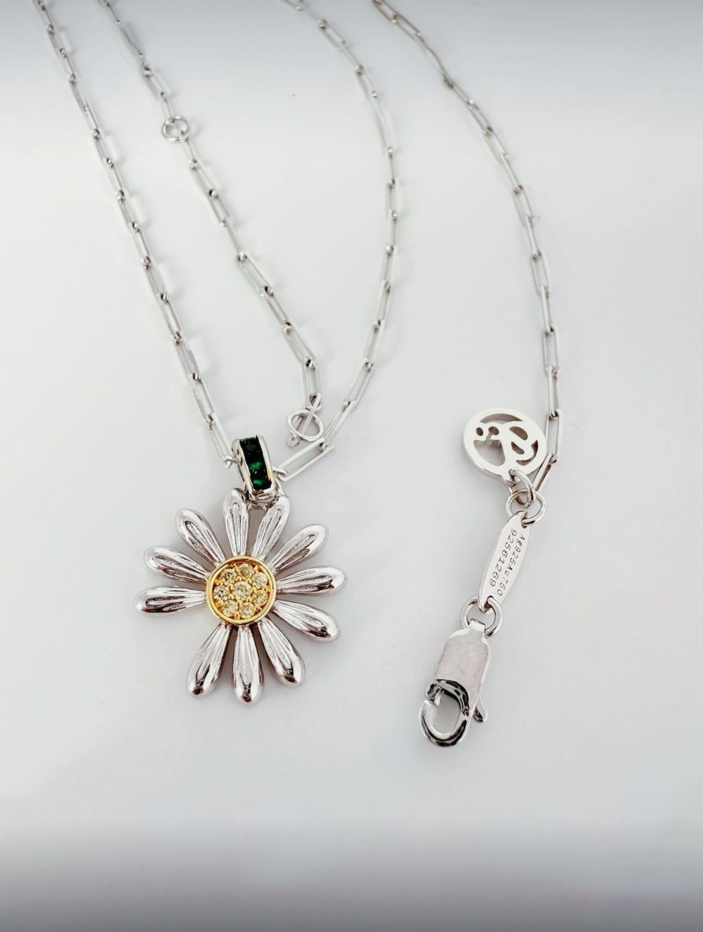 Blooming Heart 雛菊花 項鍊-1