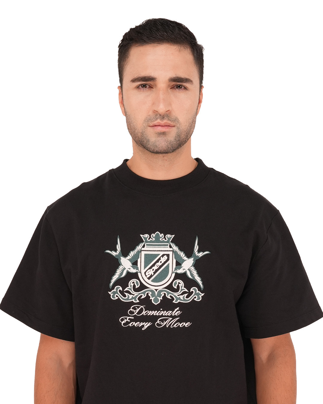 TSHIRT HITAM LELAKI DEPAN