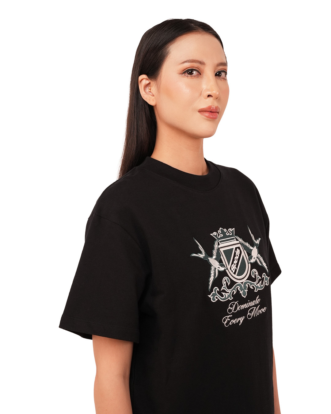 TSHIRT HITAM  PEREMPUAN LELAKI 45