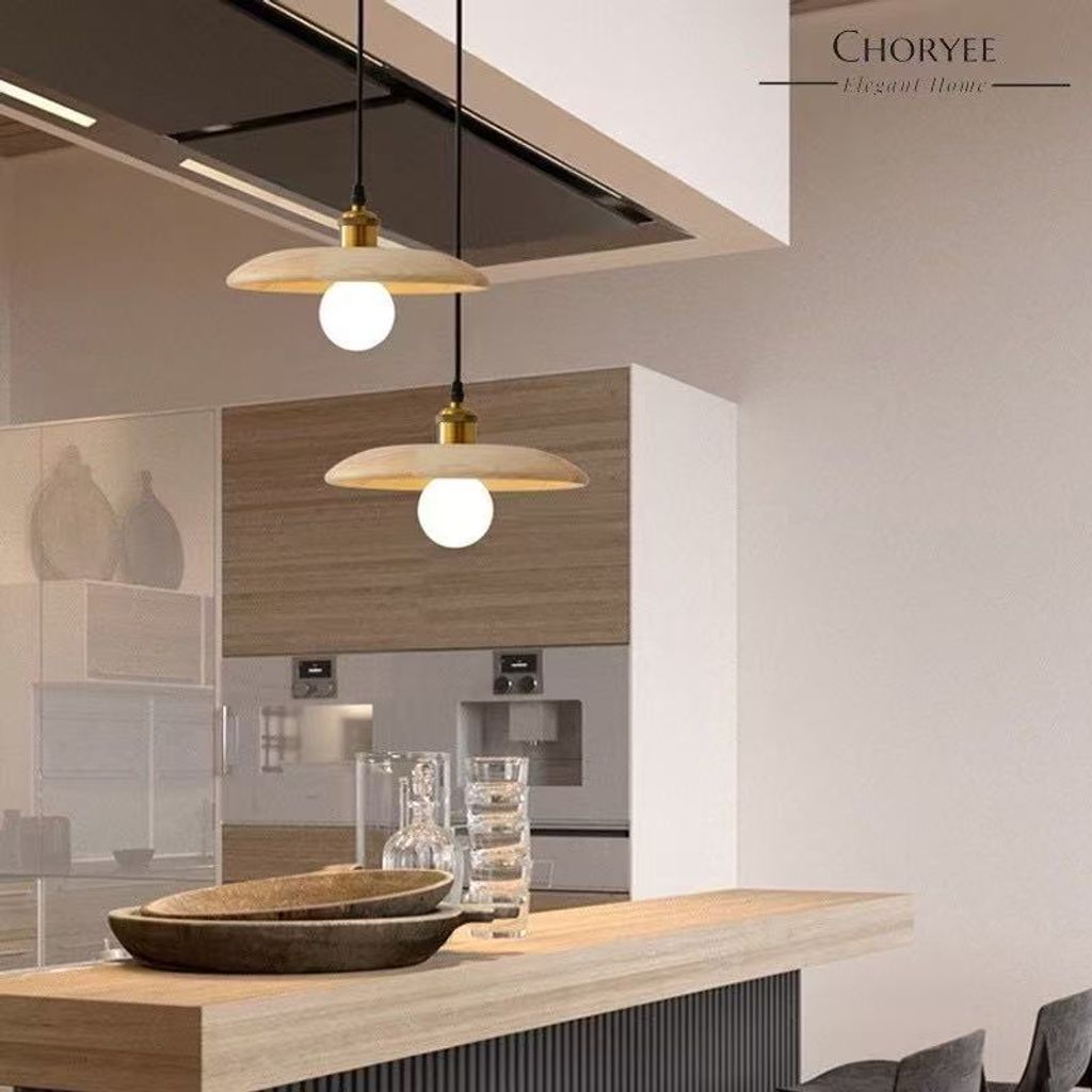 04-choryee-橡膠木吊燈-餐廳-中島吧檯