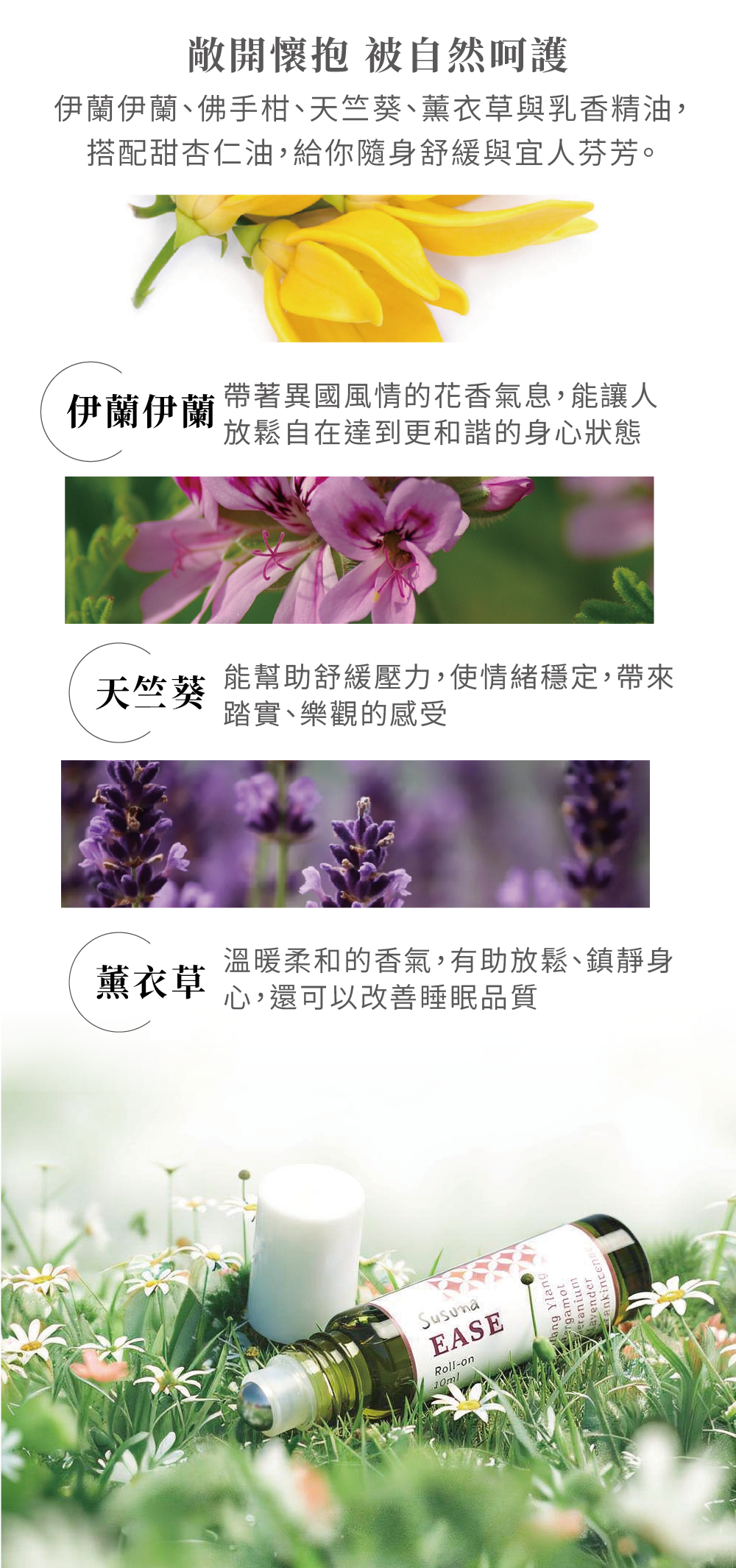 煦徐 susuna 滾珠精油 減壓大師滾珠棒 芳療 SPA 幫助睡眠 減緩壓力