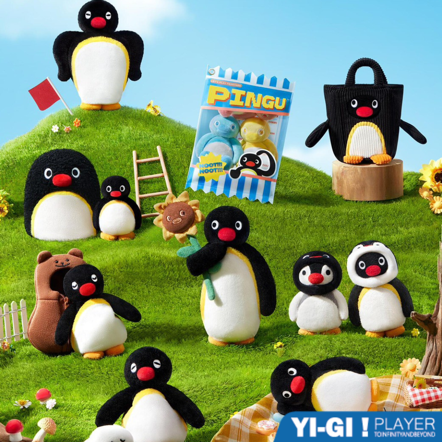 壹吉玩家 | Pingu 企鵝家族 // Pingu mini meme 系列盲盒