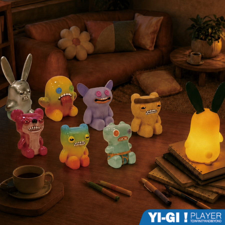 Yigiplayer 壹吉玩家 | Blind box // 熱門盲盒 - 放克牙寶 萌芽怪獸公仔燈