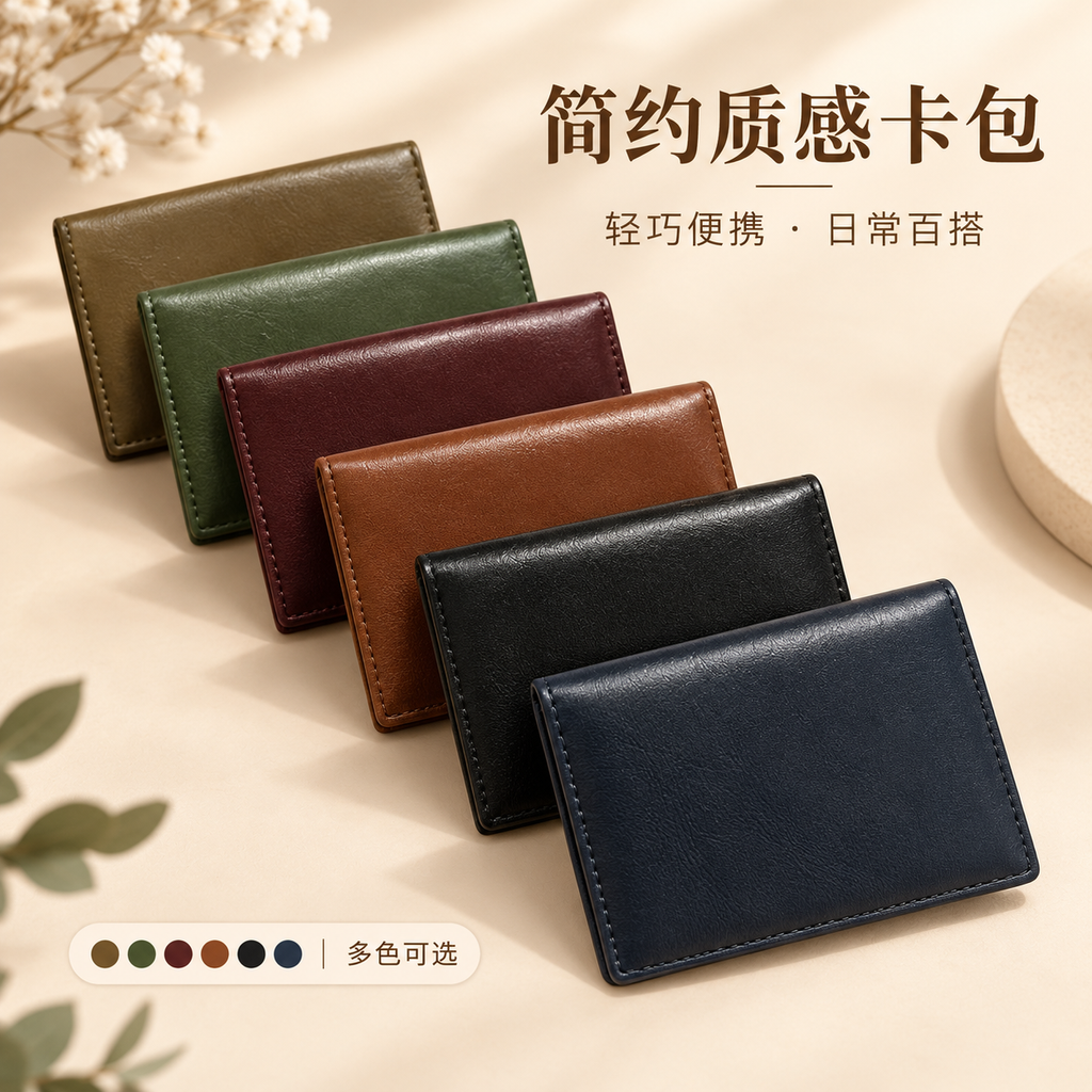 Minimalist Multicolor Leather Cardholders