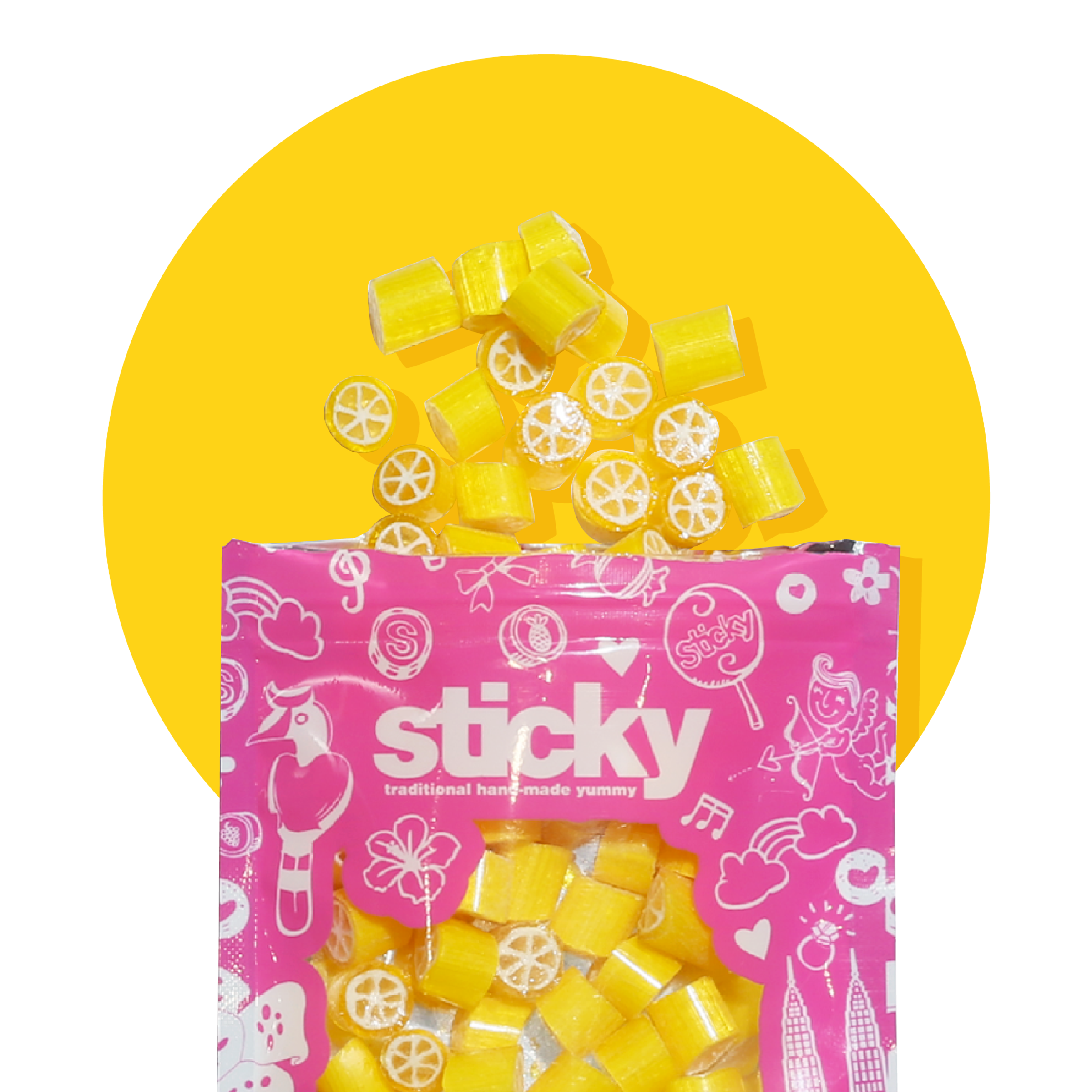 Sticky Product - Packet (Lemon) STM-PKT-LMN-70-02
