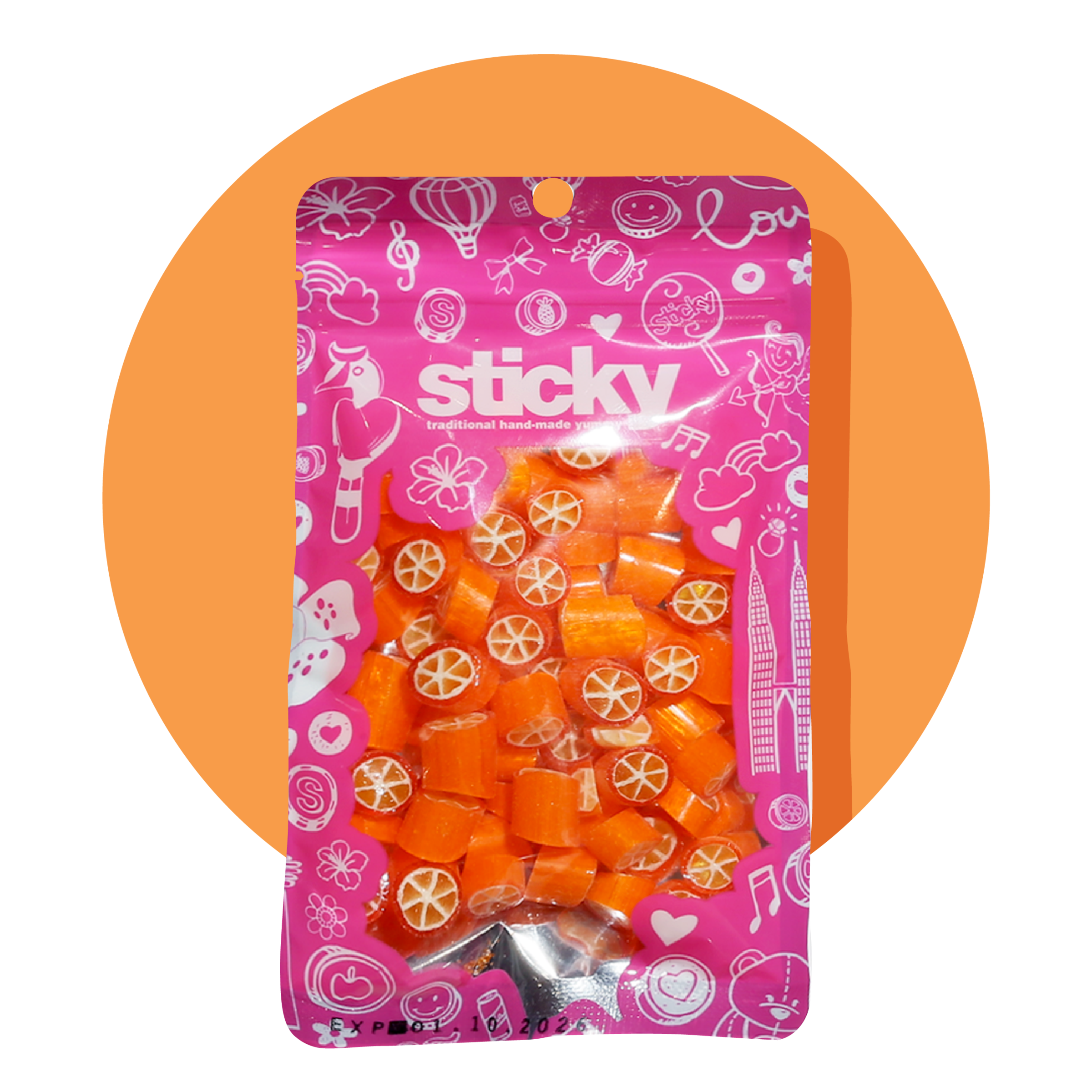 Sticky Product - Packet (Orange) STM-PKT-ORG-70-01