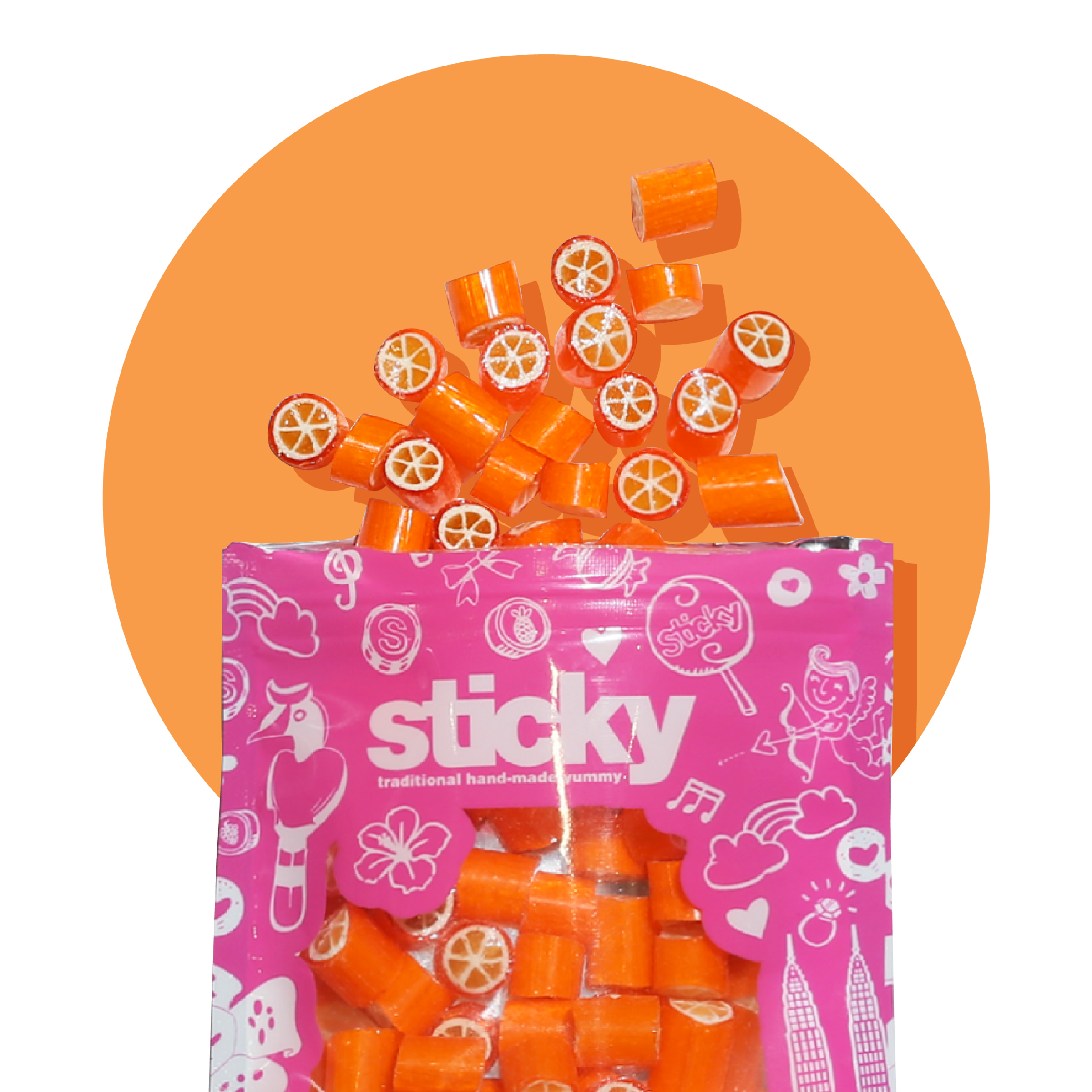 Sticky Product - Packet (Orange) STM-PKT-ORG-70-02