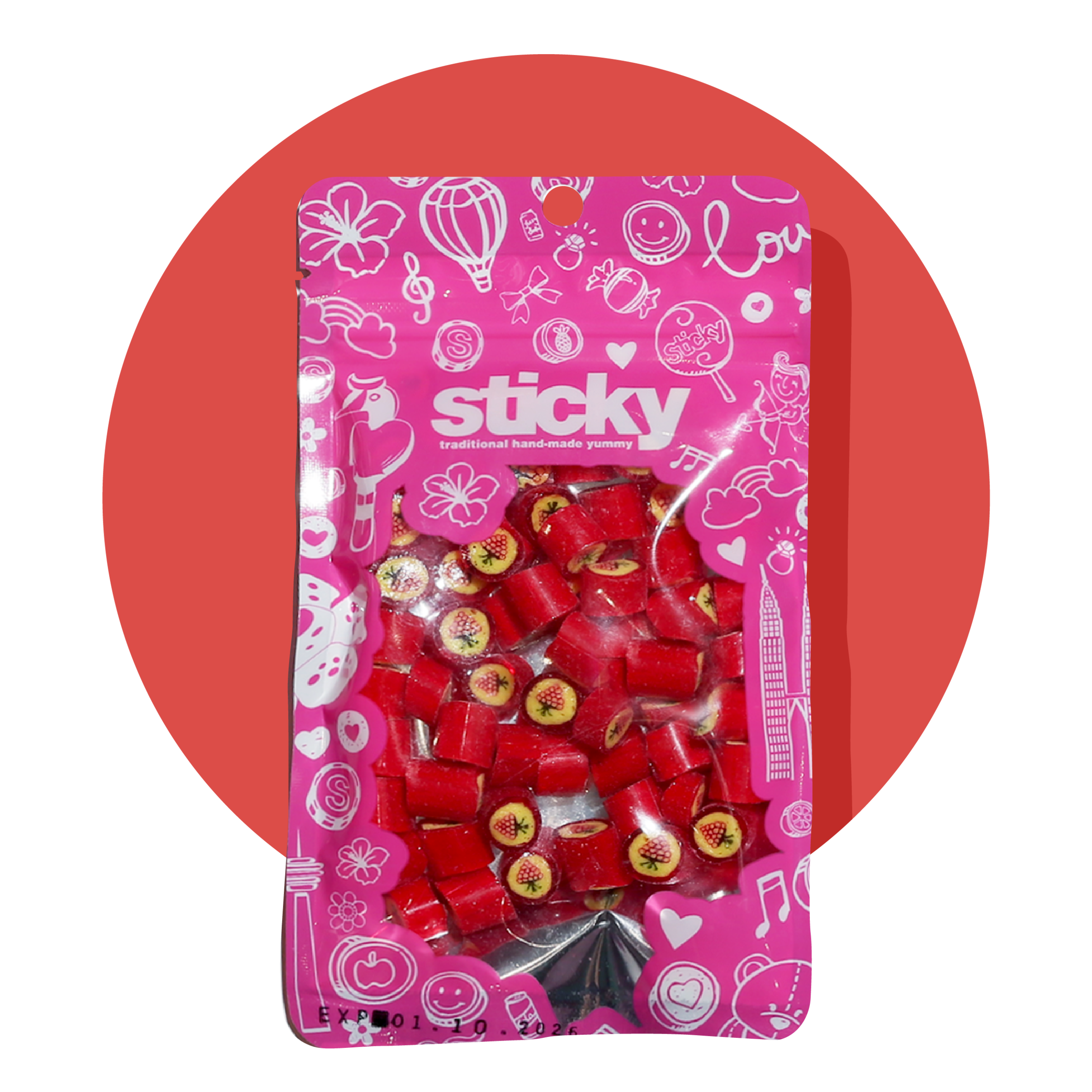 Sticky Product - Packet (Strawberry) STM-PKT-STB-70-01