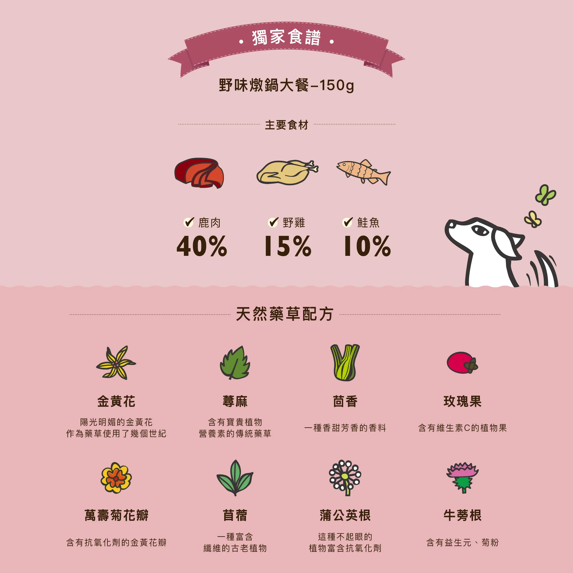 野味燉鍋大餐(犬) 150g