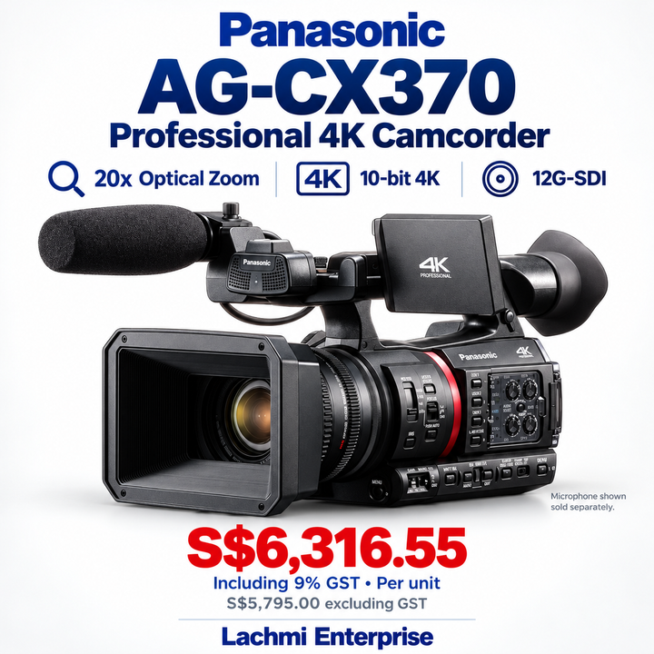 Panasonic AG-CX370 professional 4K camcorder