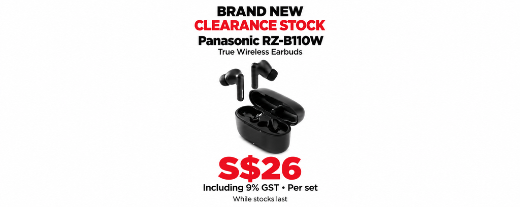 Panasonic Earbuds Clearance Sale Poster