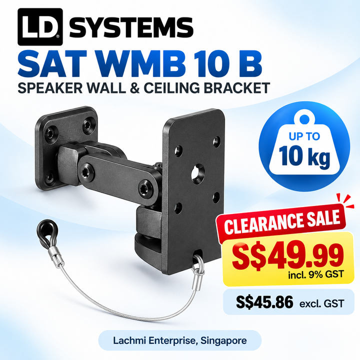LD Systems Speaker Bracket Clearance