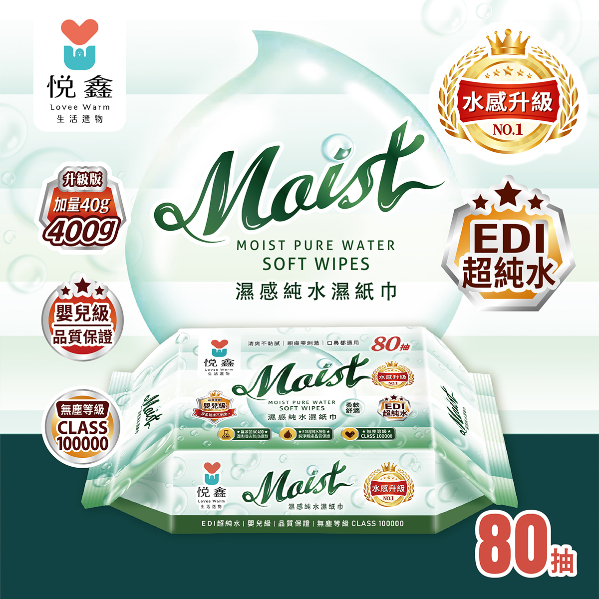 悅鑫 SUPER超純水EDI 柔感濕紙巾EDM_01