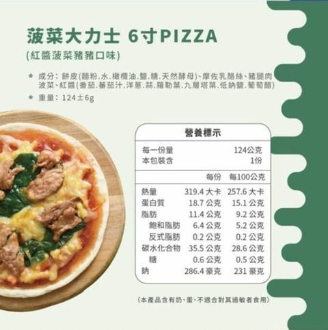 pizza 菠菜豬豬