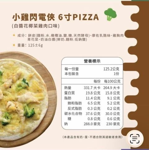 pizza 花椰菜雞肉