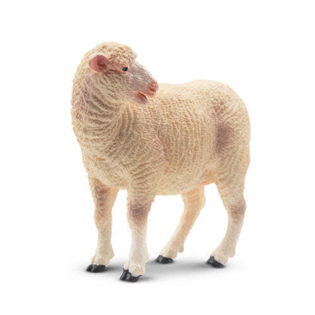 ToymanyStandingLight-HairedEweFigurineToy-front