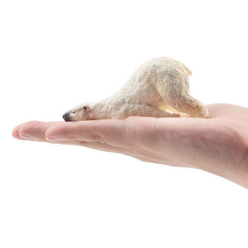 Toymany_Lying_Adult_Polar_Bear_Figurine_Toy-on_hand