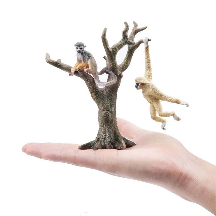 3-PiecePrimateswithBareBranchTreeFigurinePlayset-onhand