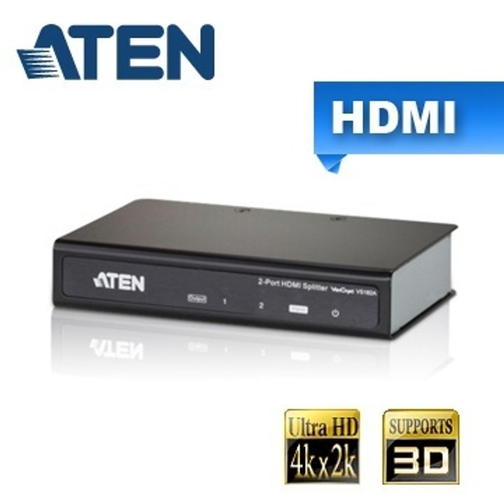 ATEN 2埠 HDMI 影音分配器(VS182A) 支援4K2K