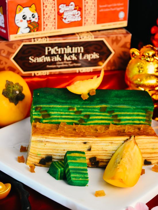 OUR SIGNATURE PREMIUM SARAWAK KEK LAPIS INFUSED WITH DAYAK EGGPLANT DELIGHTS | Yum Yum Bites
