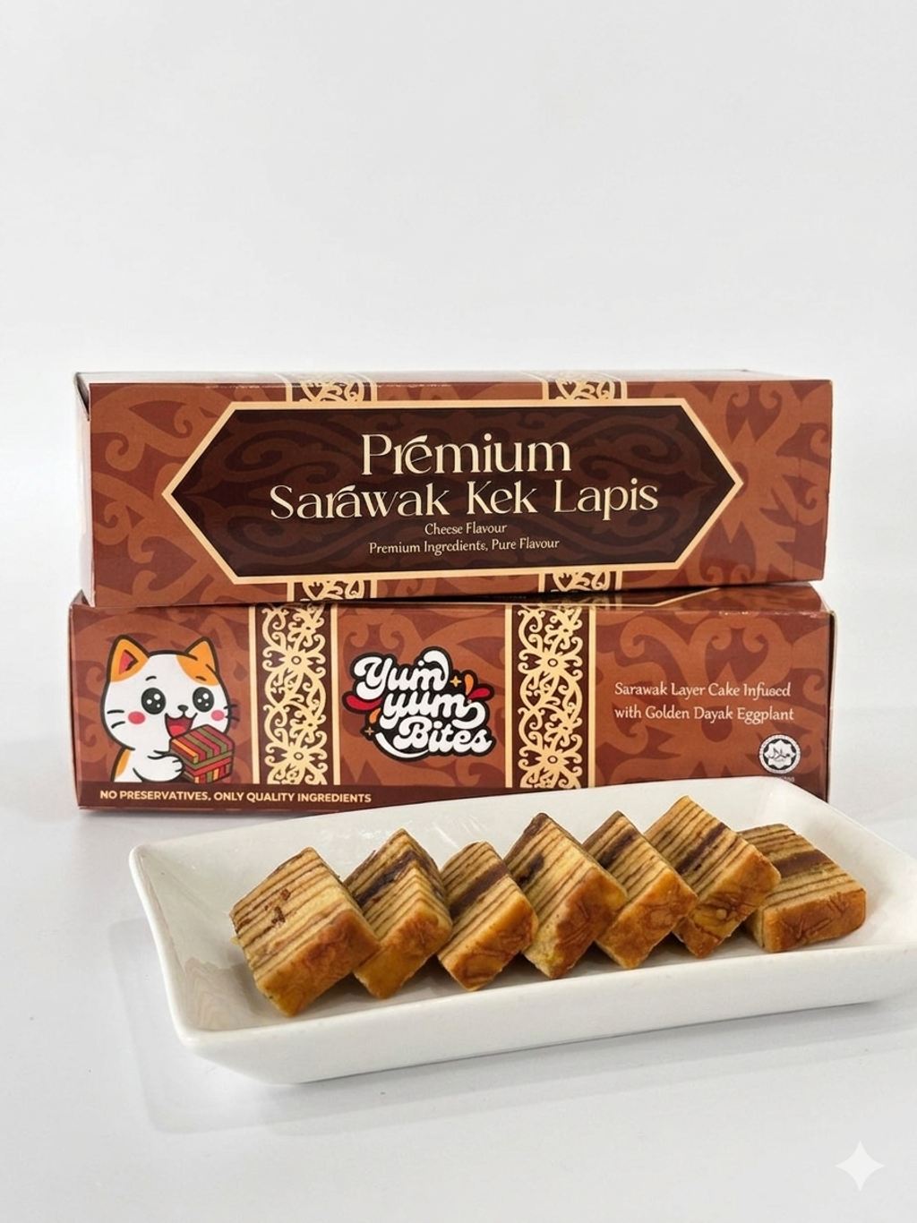 background putih (kek lapis cheese)