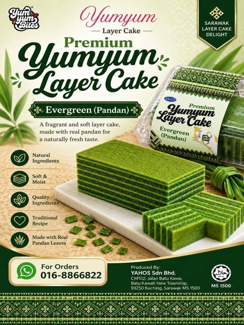 Premium Evergreen Kek Lapis new