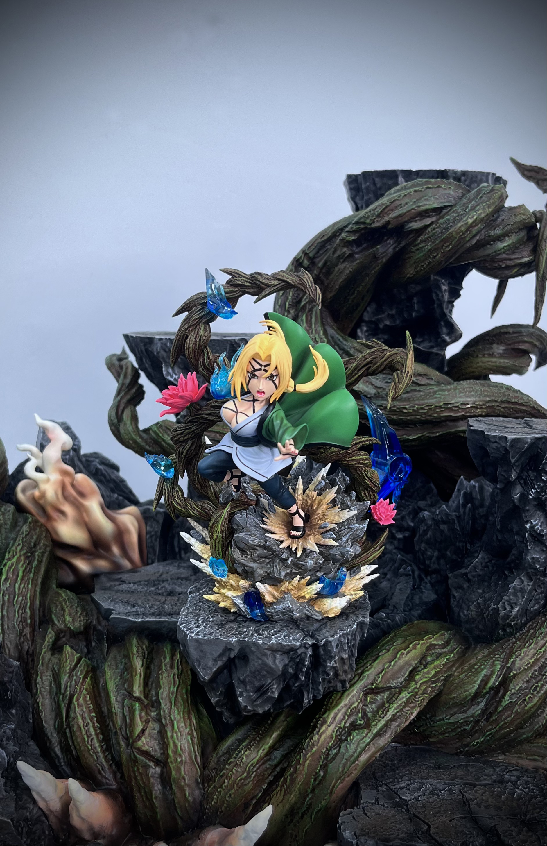 ST訂製 五影共鳴地臺、ST訂制 wcf五影對戰宇智波斑共鳴系列005 綱手