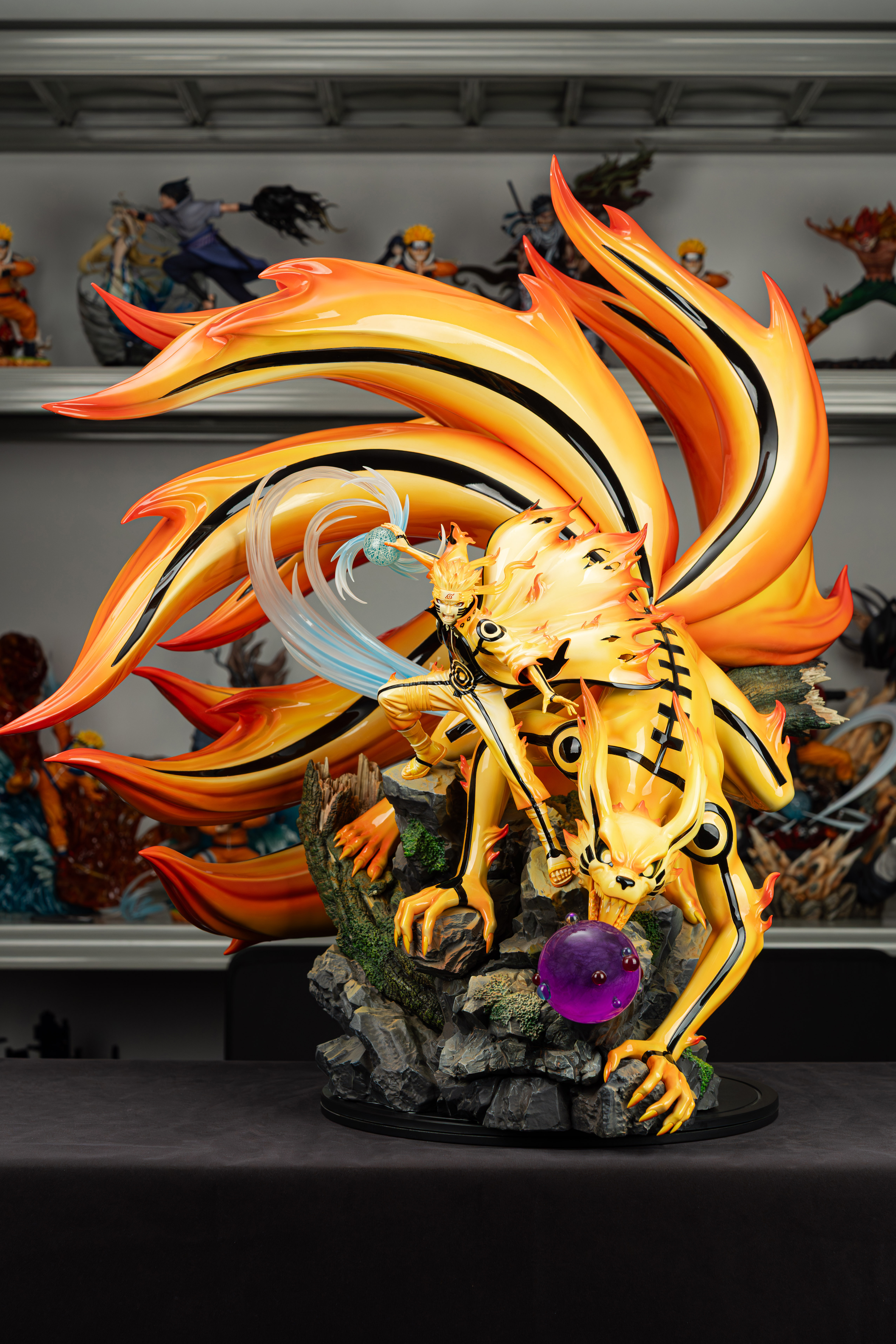 正版授權 皮樂中國×雲頂摘星工作室 《火影忍者》九喇嘛鏈接模式 漩渦鳴人 1/6雕像