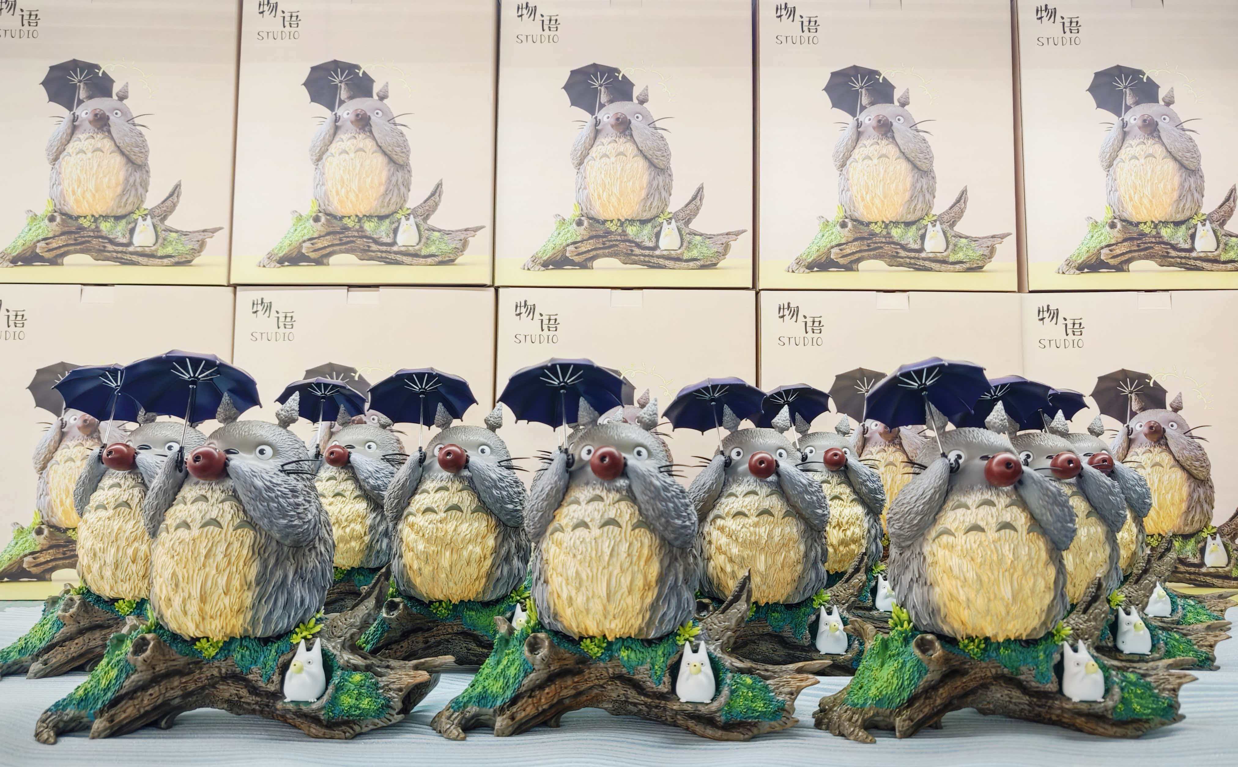 物語工作室 宮崎駿桌面系列07 吹笛龍貓