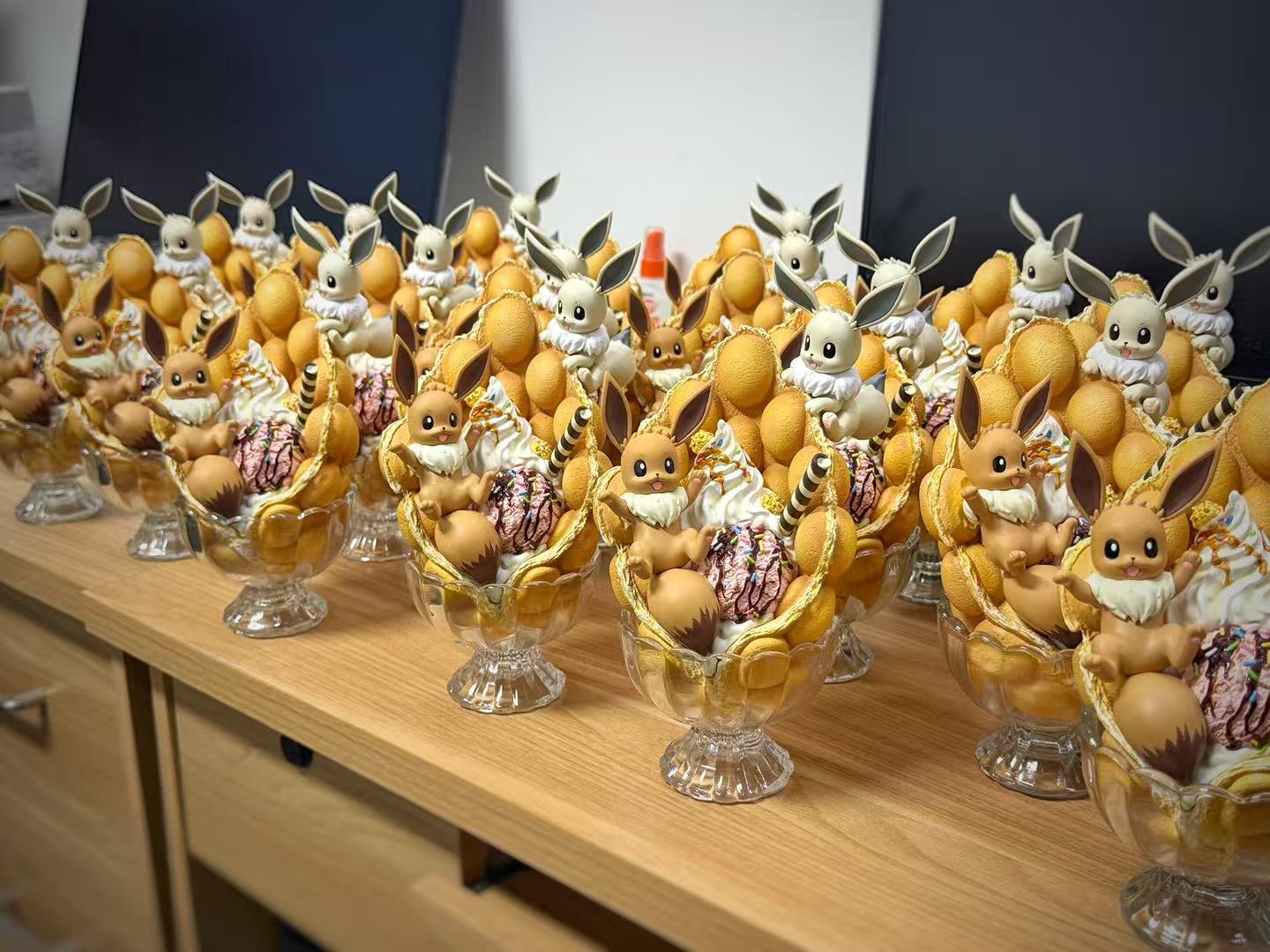 KingFinger金指社 KF食玩系列 甜品杯第三彈 伊布雞蛋仔