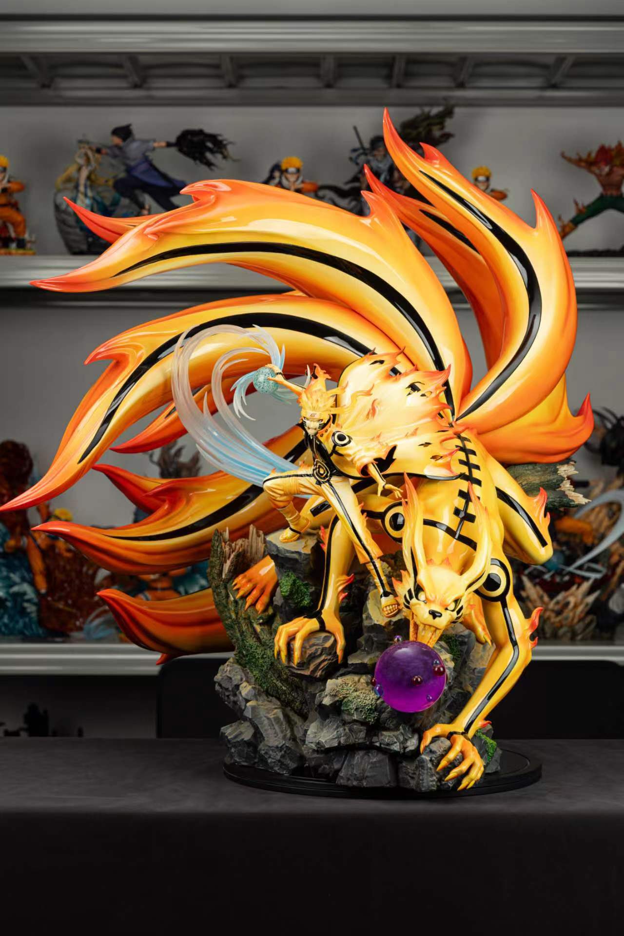 正版授權 皮樂中國×雲頂摘星工作室 《火影忍者》九喇嘛鏈接模式 漩渦鳴人 1/6雕像