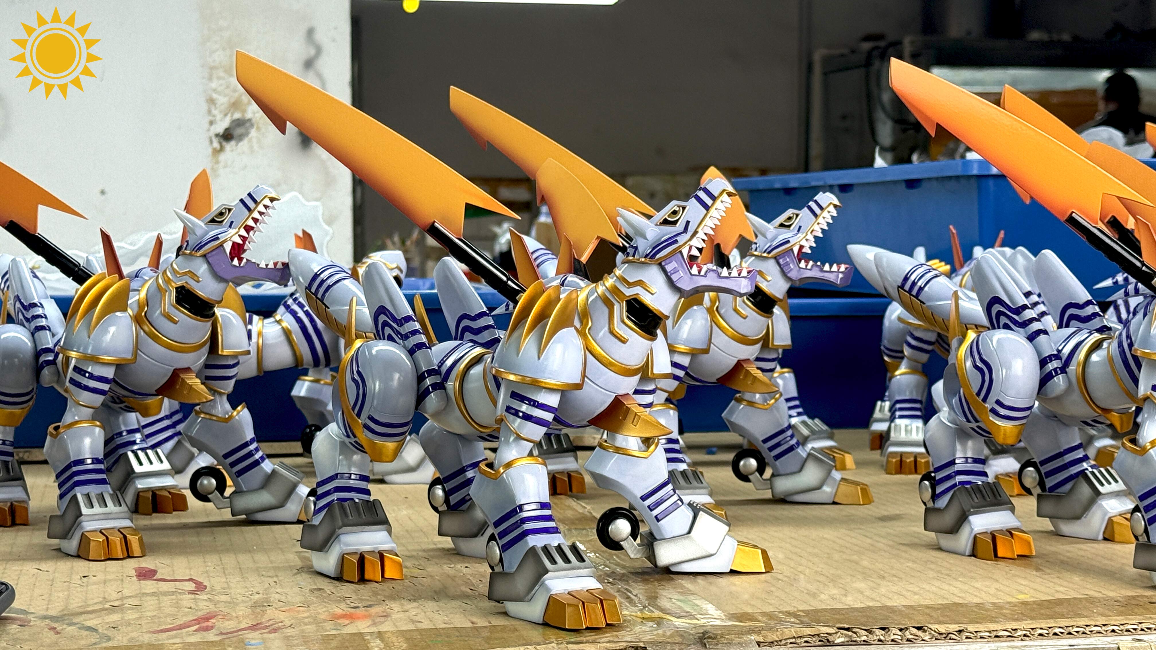 太陽模玩 炎龍獸&銀狼獸  銀狼獸