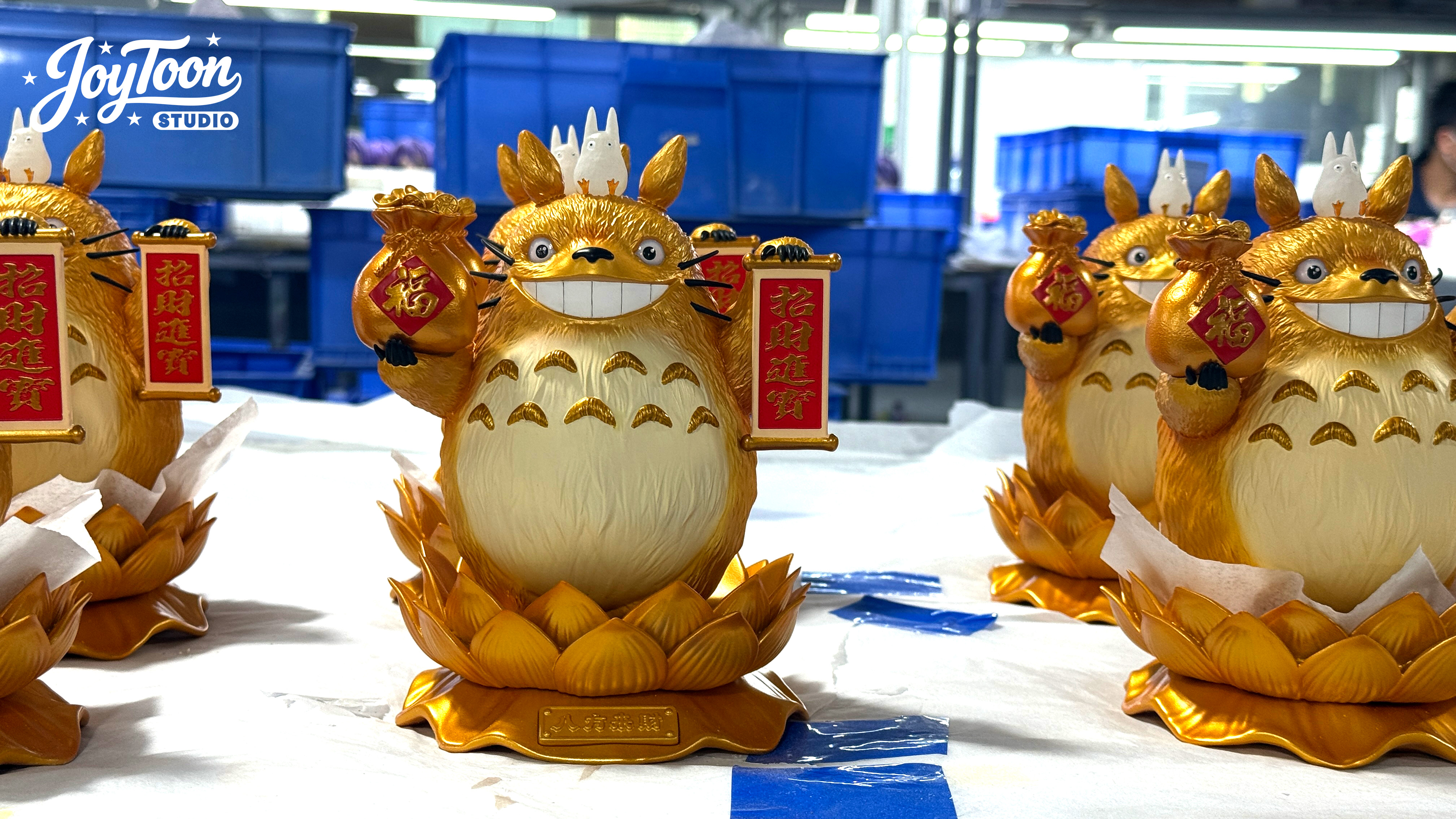 JoyToon studio 招財黃金龍貓 限量潮玩GK擺件禮物