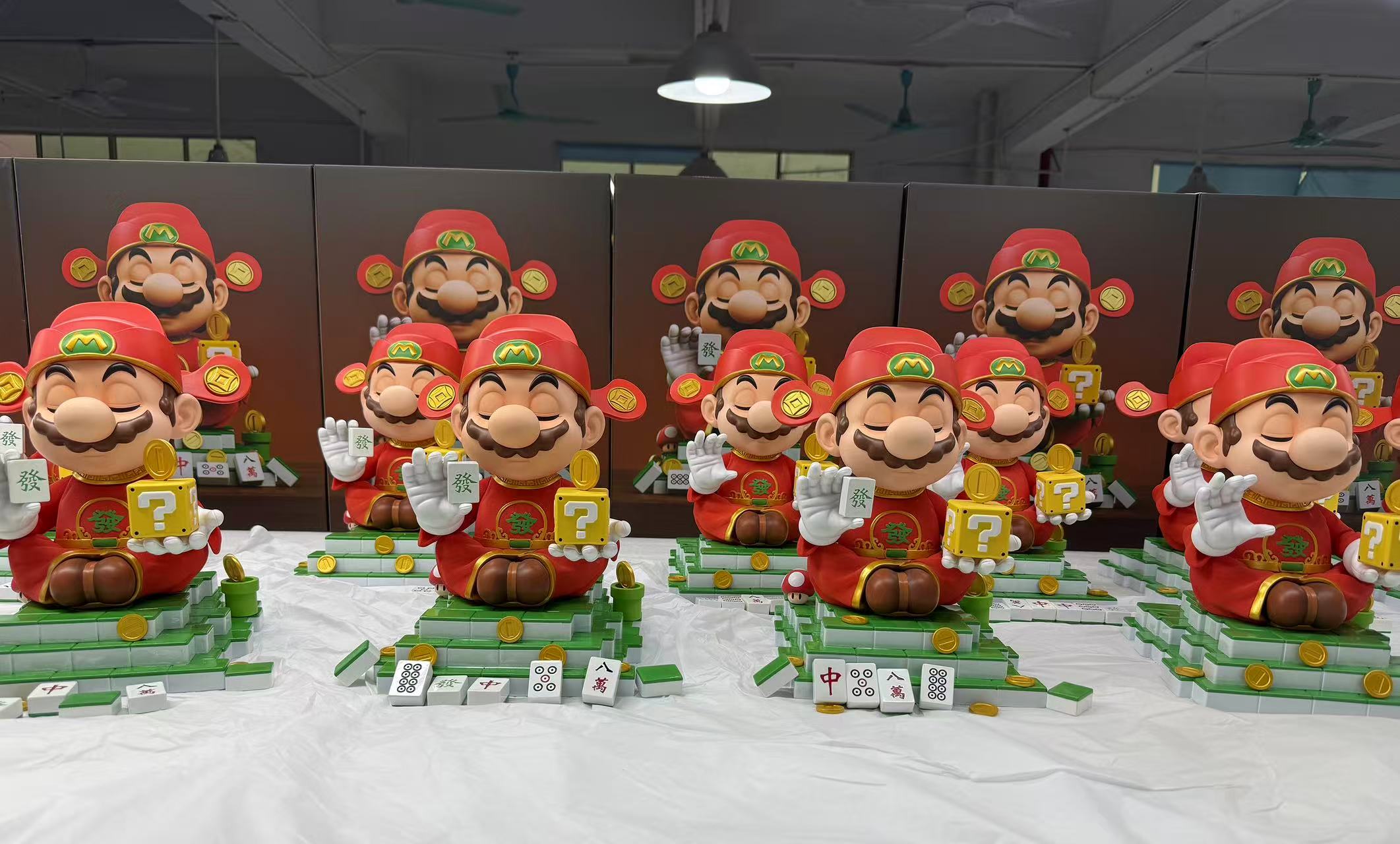 玩貝工作室 雀神水管工馬里奧招財擺件