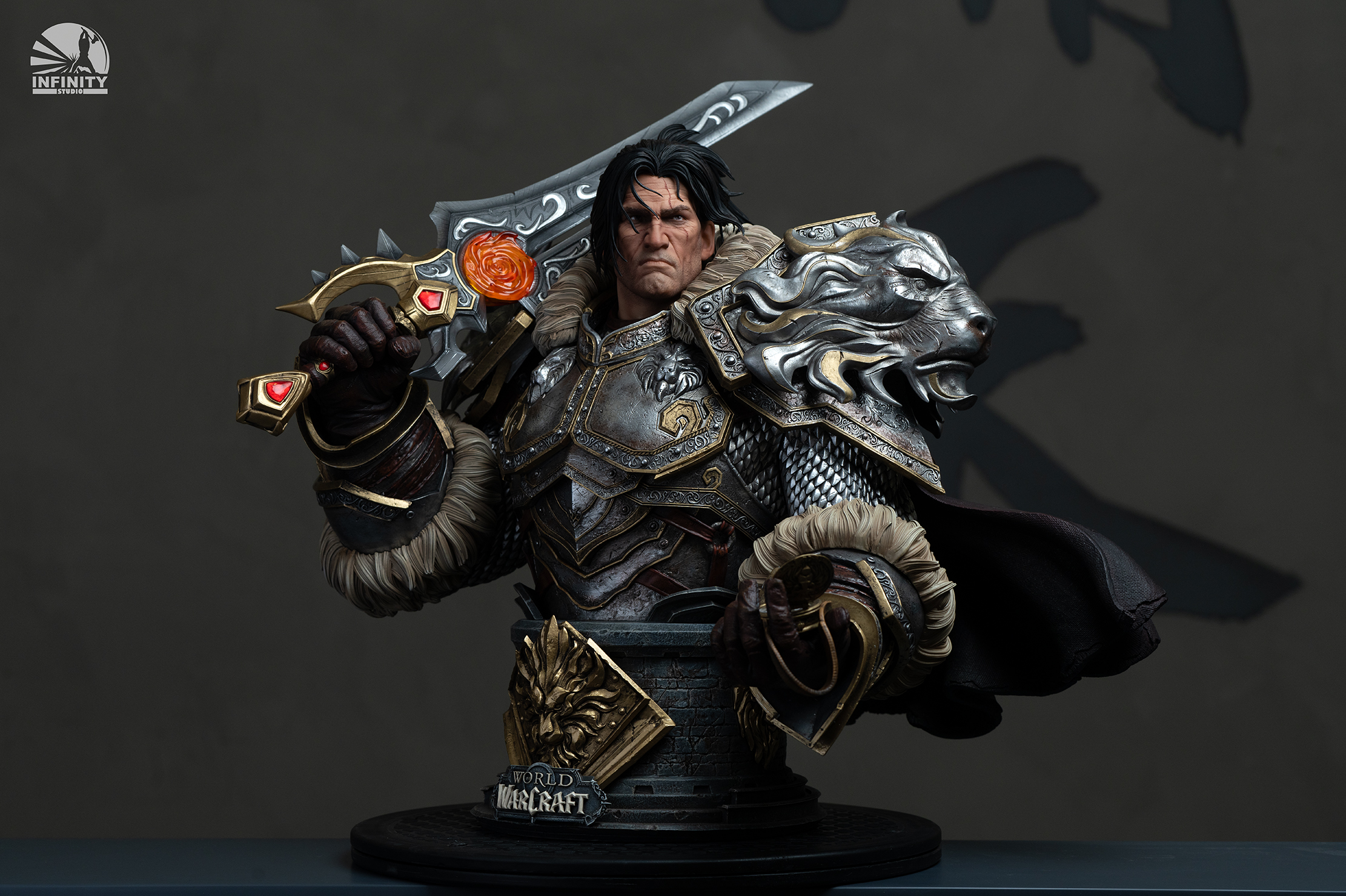 開天《魔獸世界》瓦里安 1/3半身像