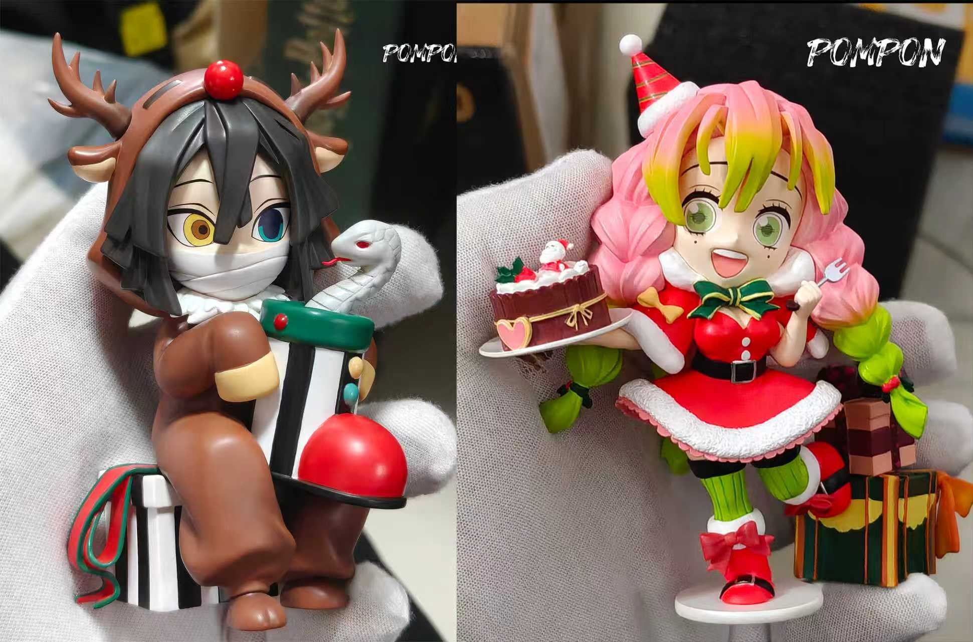 PomPonStudio 蛇戀聖誕組（蜜璃 小芭內 蛇柱 戀柱）