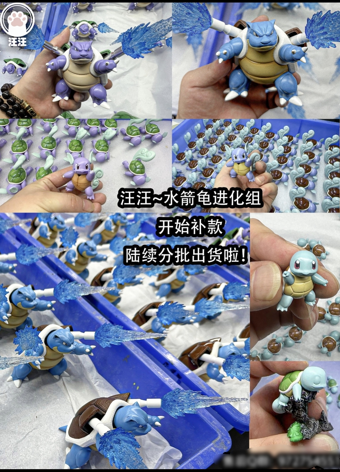 汪汪studio 水箭龜組 1/20圖鑑系列