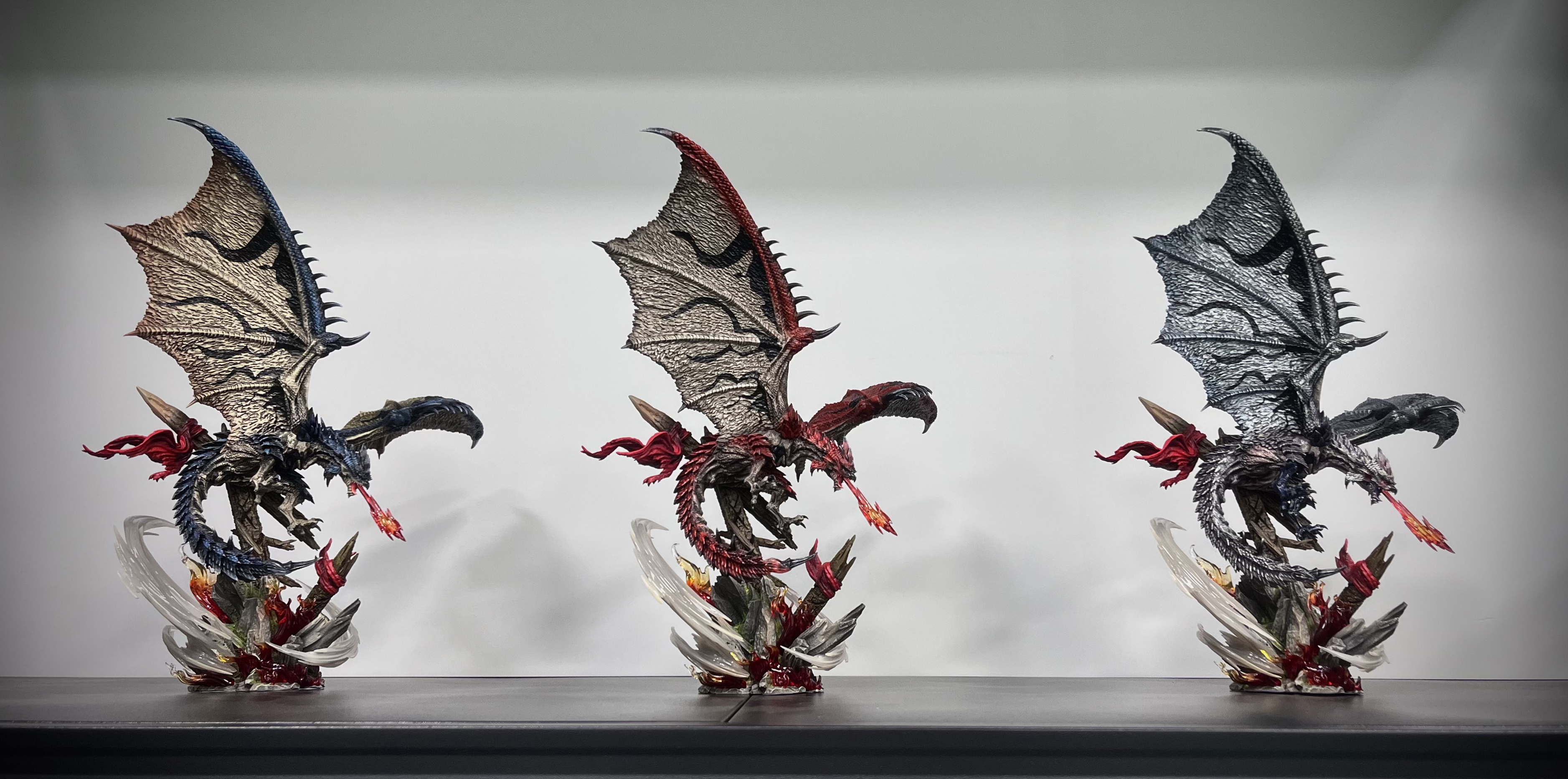 Edge studio 怪物獵人（雄火龍 銀火龍 蒼火龍）