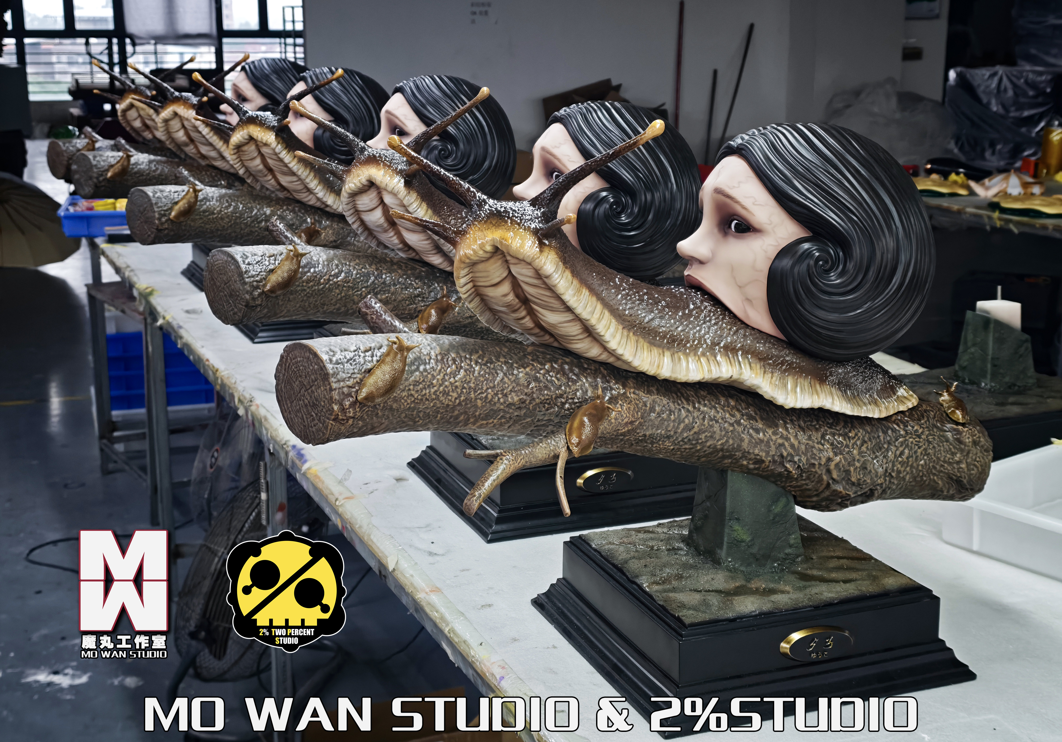 2%×MOWAN Studio 詭怪臻藏館系列雕像MW-01蛞蝓少女 夕子