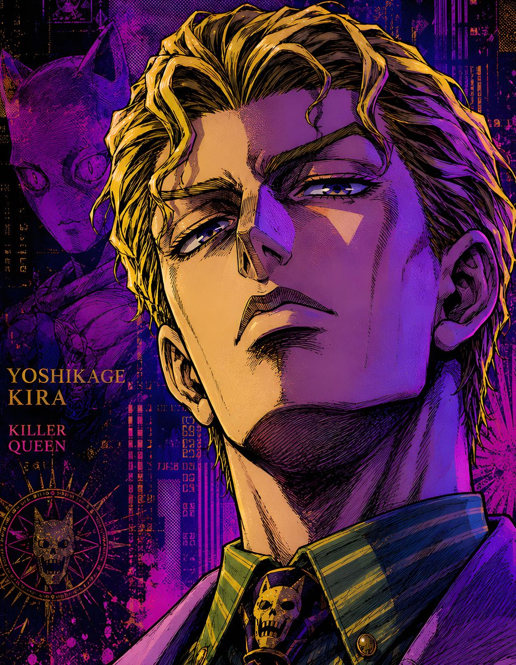 H2工作室《JOJO吉良吉影》JOJO的奇妙冒險不滅鑽石裝飾畫– GK國度